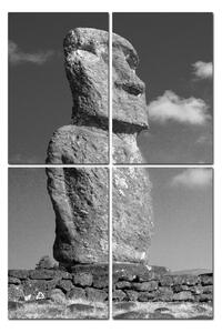 Obraz na plátne - Ahu Akivi moai - obdĺžnik 7921ČD (90x60 cm)