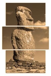 Obraz na plátne - Ahu Akivi moai - obdĺžnik 7921FC (90x60 cm)