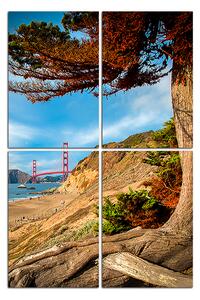 Obraz na plátne - Golden Gate Bridge - obdĺžnik 7922D (90x60 cm)