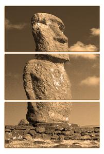 Obraz na plátne - Ahu Akivi moai - obdĺžnik 7921FB (90x60 cm )