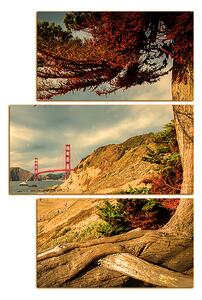 Obraz na plátne - Golden Gate Bridge - obdĺžnik 7922FC (120x80 cm)