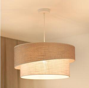 Brilagi - Luster na lanku DOVER SHINE 1xE27/15W/230V pr. 50 cm šedá/krémová