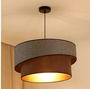 Brilagi - Luster na lanku VEGAS SHINE 1xE27/15W/230V pr. 50 cm šedá/hnedá
