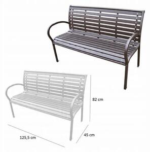 Záhradná lavica LAVE čierna MEB5842