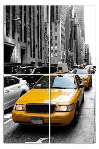Obraz na plátne - Taxi z New Yorku - obdĺžnik 7927C (90x60 cm)