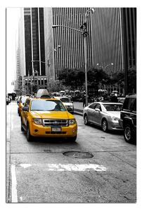 Obraz na plátne - Taxi z New Yorku - obdĺžnik 7927ČA (60x40 cm)