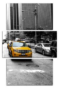 Obraz na plátne - Taxi z New Yorku - obdĺžnik 7927ČC (90x60 cm)