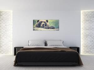 Obraz medveďa (120x50 cm)
