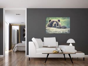 Obraz medveďa (90x60 cm)