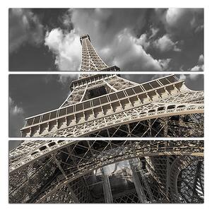 Obraz na plátne - Eiffelova veža - pohľad zdola - štvorec 335FC (75x75 cm)
