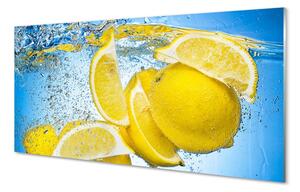 Obraz na skle Lemon vo vode 120x60 cm 2 Prívesky