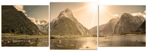Obraz na plátne - Fjordy - panoráma 538FD (150x50 cm)