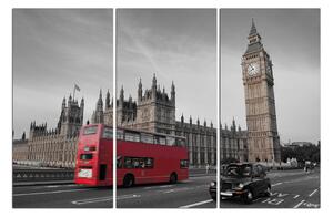 Obraz na plátne - Autobus v Londýne 131ČB (120x80 cm)