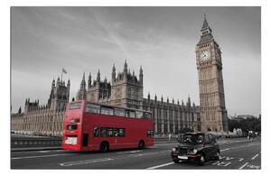 Obraz na plátne - Autobus v Londýne 131ČA (120x80 cm)