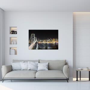Obraz Brooklynského mostu a New Yorku (90x60 cm)