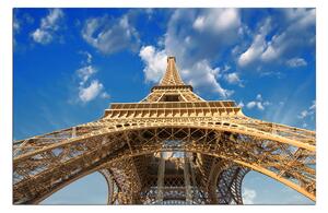 Obraz na plátne - Eiffelova veža - pohľad zdola 135A (90x60 cm )