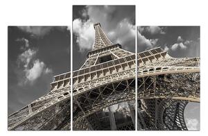 Obraz na plátne - Eiffelova veža - pohľad zdola 135FC (150x100 cm)