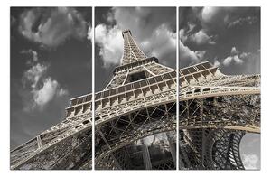 Obraz na plátne - Eiffelova veža - pohľad zdola 135FB (90x60 cm )