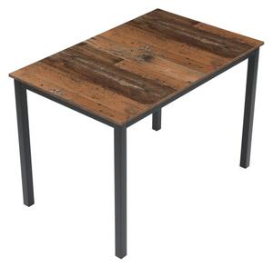 Jedálenský stôl 110x70 cm GDT-202 staré drevo / čierny