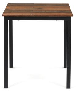Jedálenský stôl 110x70 cm GDT-202 staré drevo / čierny