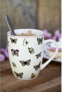 Porcelánový hrnček s motýlikmi Butterfly Paradise - 12*8*10cm / 350 ml - Clayre & Eef