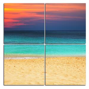 Obraz na plátne - More pri západe slnka - štvorec 343E (60x60 cm)