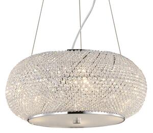Ideal Lux - Krištáľový luster PASHA 10xE14/40W/230V pr. 55 cm chróm