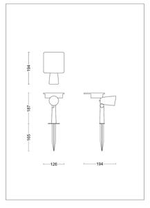 Philips - LED Solárne bodové svietidlo ASHLYN LED/1,4W/3,7V 2700K IP44