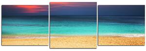 Obraz na plátne - More pri západe slnka - panoráma 543D (150x50 cm)