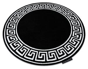 Okrúhly koberec HAMPTON Grecos Grécky , čierna