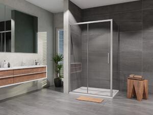 Sprchový kout obdélník posuvný Vati 1400x800, chrom, čiré sklo