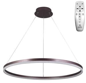 Brilagi - stmievateľný LED luster na lanku CIRCLE LED/55W/230V 3000-6500K hnedá + diaľkový ovládač