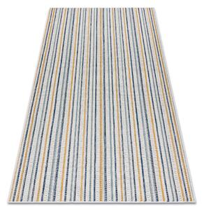 Koberec SISAL COOPER Pruhy, Etno 22237 ecru / tmavomodrý