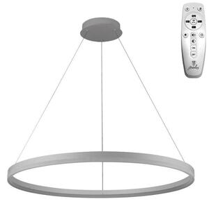 Brilagi - LED stmievateľný luster na lanku CIRCLE LED/55W/230V 3000-6500K strieborný + DO