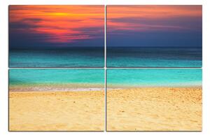 Obraz na plátne - More pri západe slnka 143E (90x60 cm)