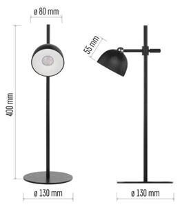 LED Stmievateľná nabíjacia stolná lampa magnetická 4v1 LED/4,2W/3,7V 4000K čierna