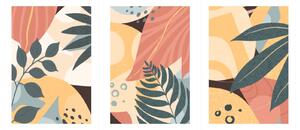 Gario Sada plagátov 4 ročné obdobia - 3 dielna Farba rámu: Bez rámu, Veľkosť: 135 x 63 cm