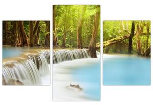 Obraz Huay Mae Kamin vodopádu v lese (90x60 cm)