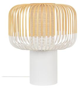 Stolové Lampa Forestier, Bamboo, Biela, Obývacia izba, Bambus, Dizajnový