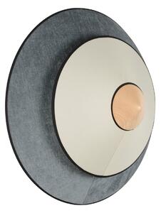 Nástenné Svietidlo Forestier, Cymbal, stmievateľné, Modrá, Obývacia izba, Tkanina / Textil, Dizajnový