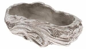 Betónový kvetináč Kmeň, 20 x 6 x 10,5 cm