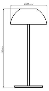 LED Stmievateľná stolná lampa TANZANIA LED/1,8W/5V USB 1800 mAh IP44 biela