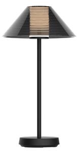 LED Stmievateľná stolná lampa SERENGETI LED/3,4W/5V USB 3600 mAh IP44 čierna