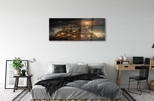 Sklenený obraz Lucerna mraky plavidiel 140x70 cm 4 Prívesky
