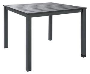 Livarno Home Hliníkový záhradný stôl Valencia, 90 x 90 cm, sivá (100343255)