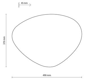 Nástenné svietidlo STONE 3xG9/8W/230V 37x49 cm čierna