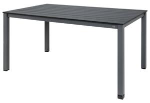 LIVARNO home Hliníkový zahradný stôl Valencia, 150 x 90 cm, sivá (100343303)