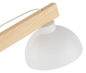 Stolná lampa OSLO 1xE27/15W/230V borovica/biela
