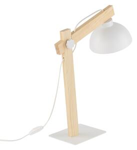 Stolná lampa OSLO 1xE27/15W/230V borovica/biela