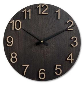 Dizajnové nástenné hodiny z masívneho dreva I SENTOP MAS017-3169-hands/black